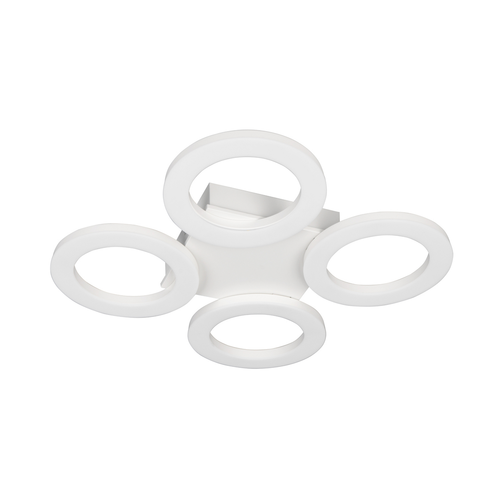Plafoniera LED Cemi, rotonda, bianca, in plastica, 4.000 K