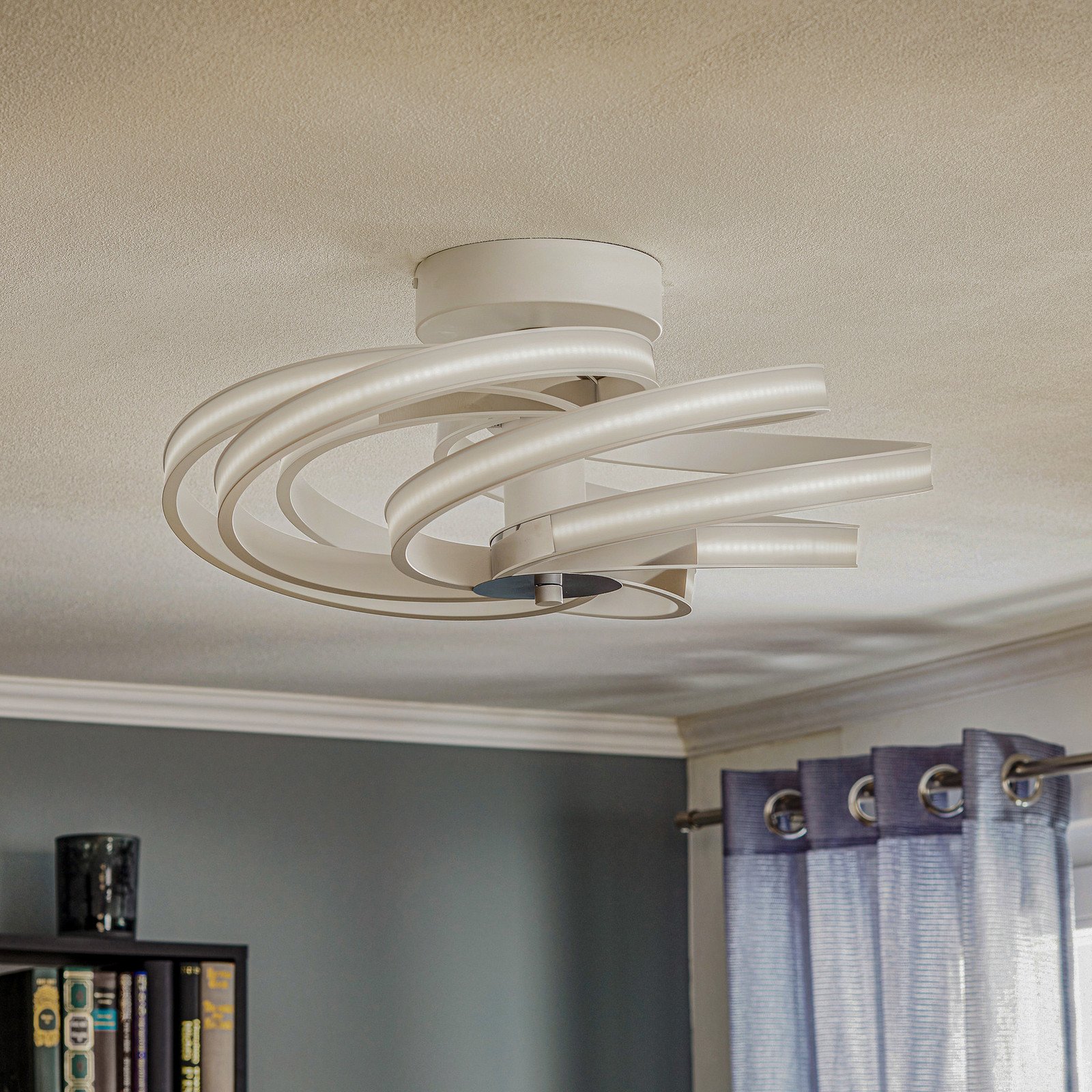 Domiluce Plafonieră cu LED Zoya  alb - Camera de zi / sufragerie - modern - Metal