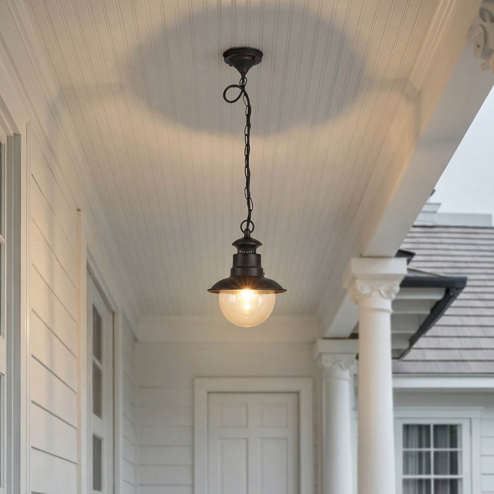 Lindby riippuvalaisin Eddie, ruoste, metalli, IP44, E27