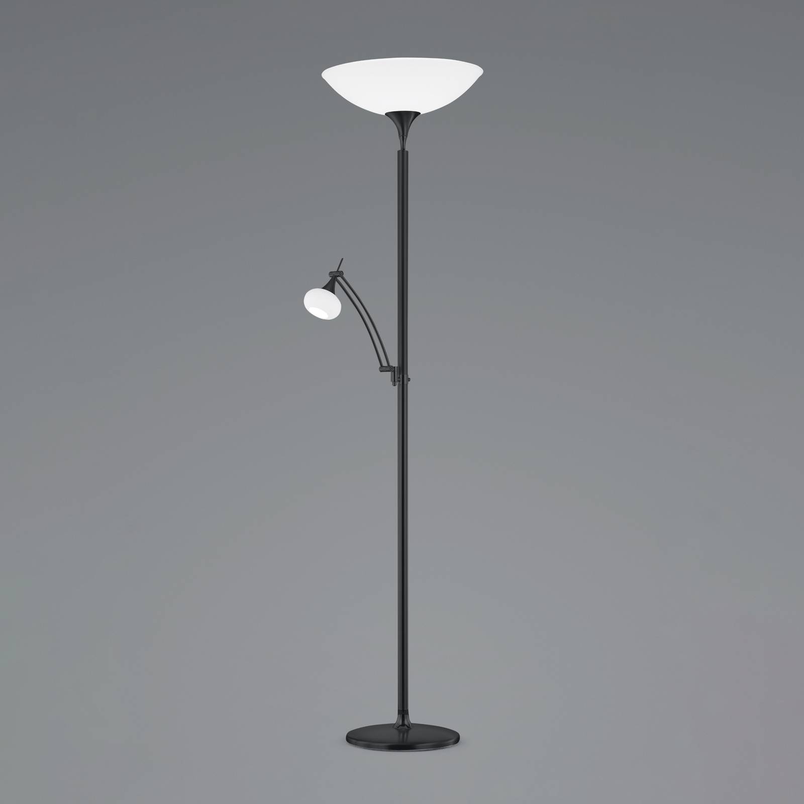 BANKAMP Opera lampadaire LED, bras liseuse, noir