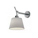 Tolomeo Parete Diffusore Candeeiro de Parede ø18 Grey Satin - Artemide