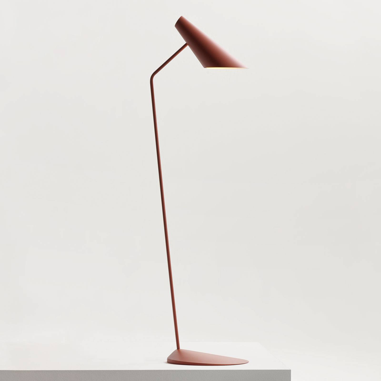 Vibia I.Cono 0712 lampadaire designer rouge-brun