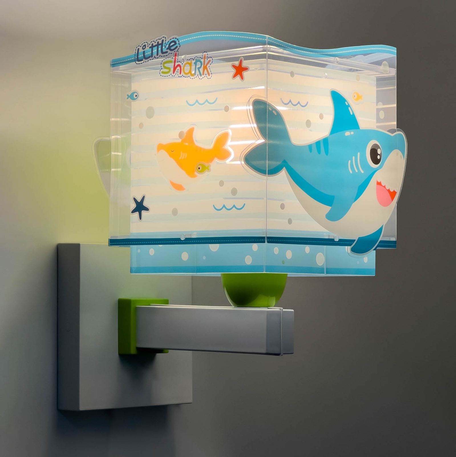 Dalber Little Shark Wandleuchte mit Meeresmotiv