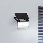 LED-veggspotlight Luton Sensor, svart, B 19 cm 