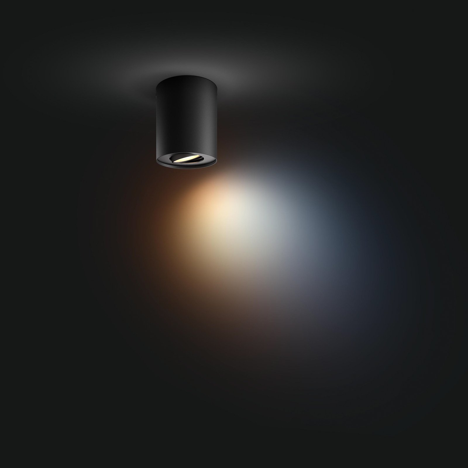 Philips Hue Pillar LED downlight, dimmer switch, black