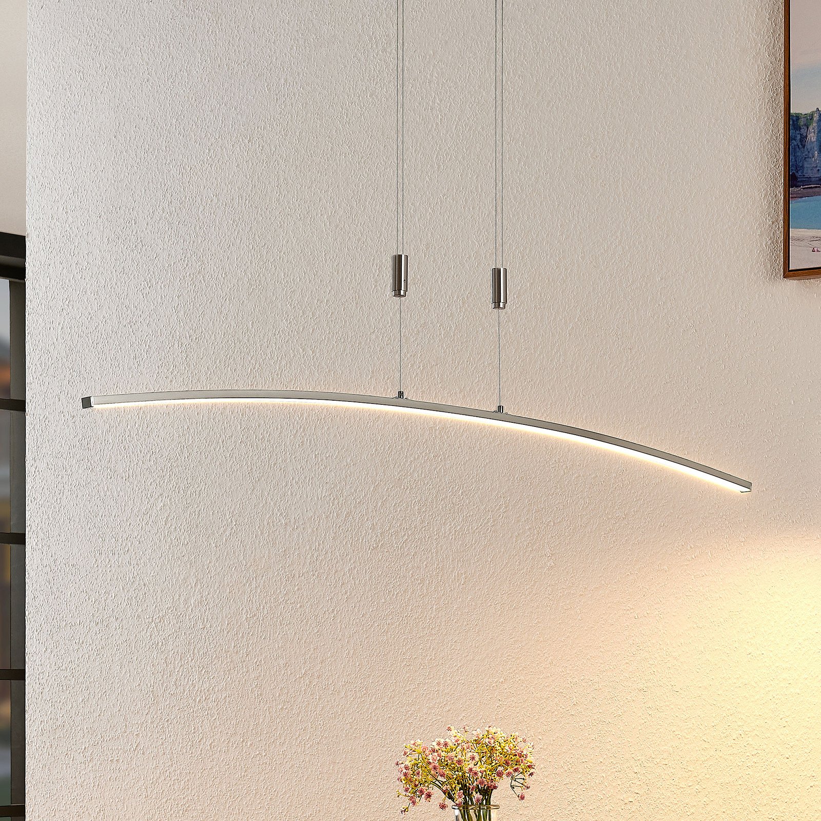 Lindby LED-Hängeleuchte Phillie, höhenverstellbar, dimmbar