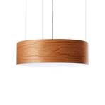 LZF Gea Slim LED hanging lamp Casambi cherry wood