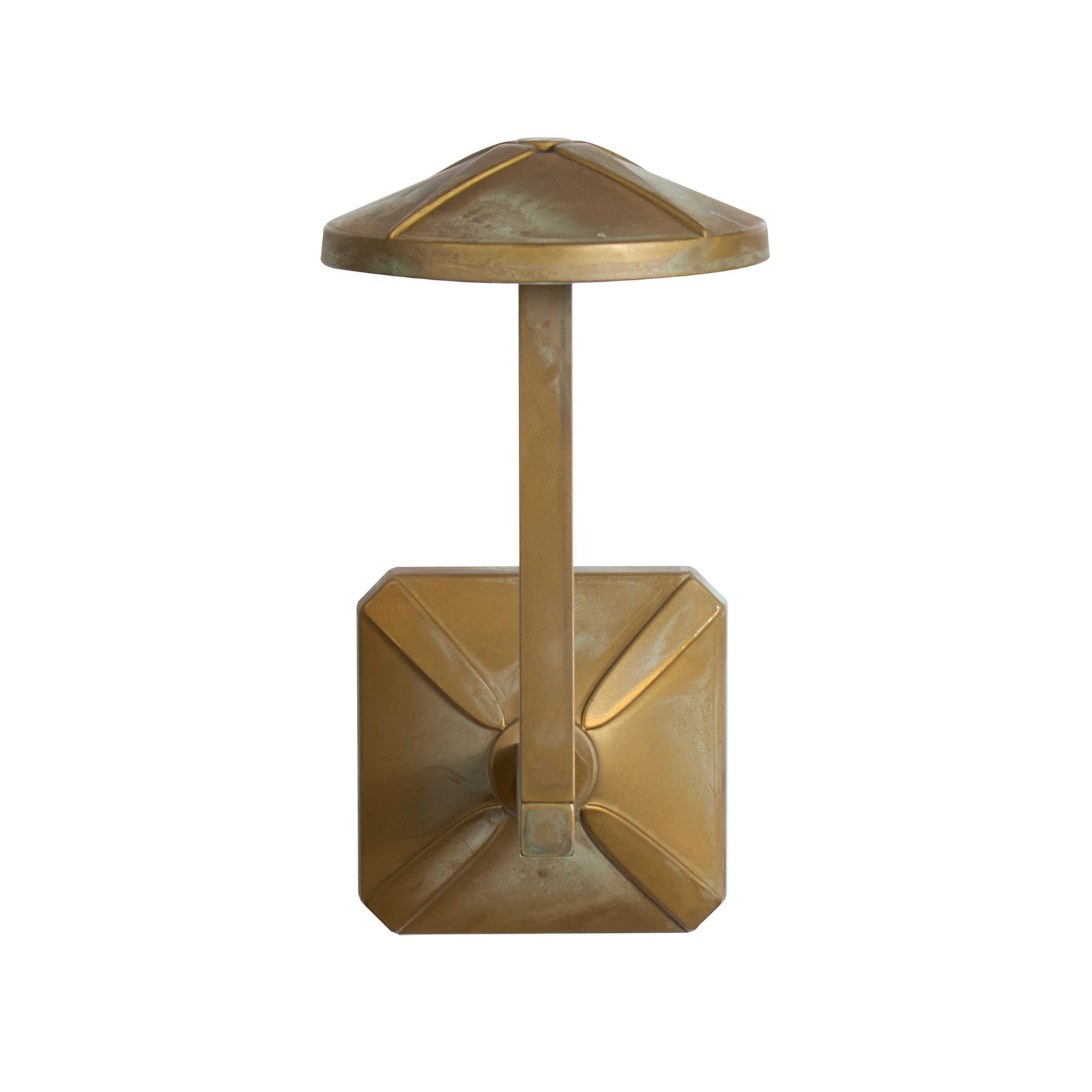 Aura Disk LED kültéri fali világítás, magasság 24 cm, antik sárgaréz Aura Disk LED kültéri fali világítás, magasság 24 cm, antik sárgaréz