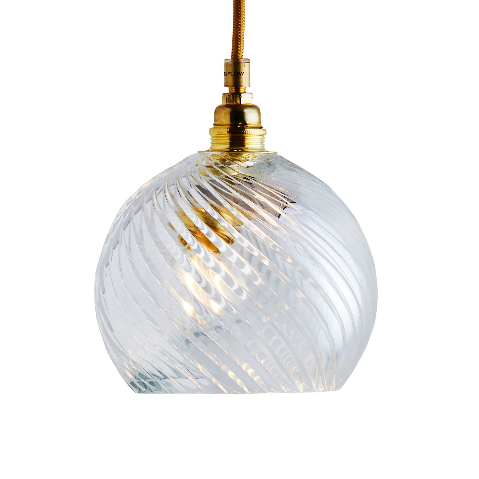 EBB & FLOW Rowan függő lámpa arany/kr. Ø 15,5 cm