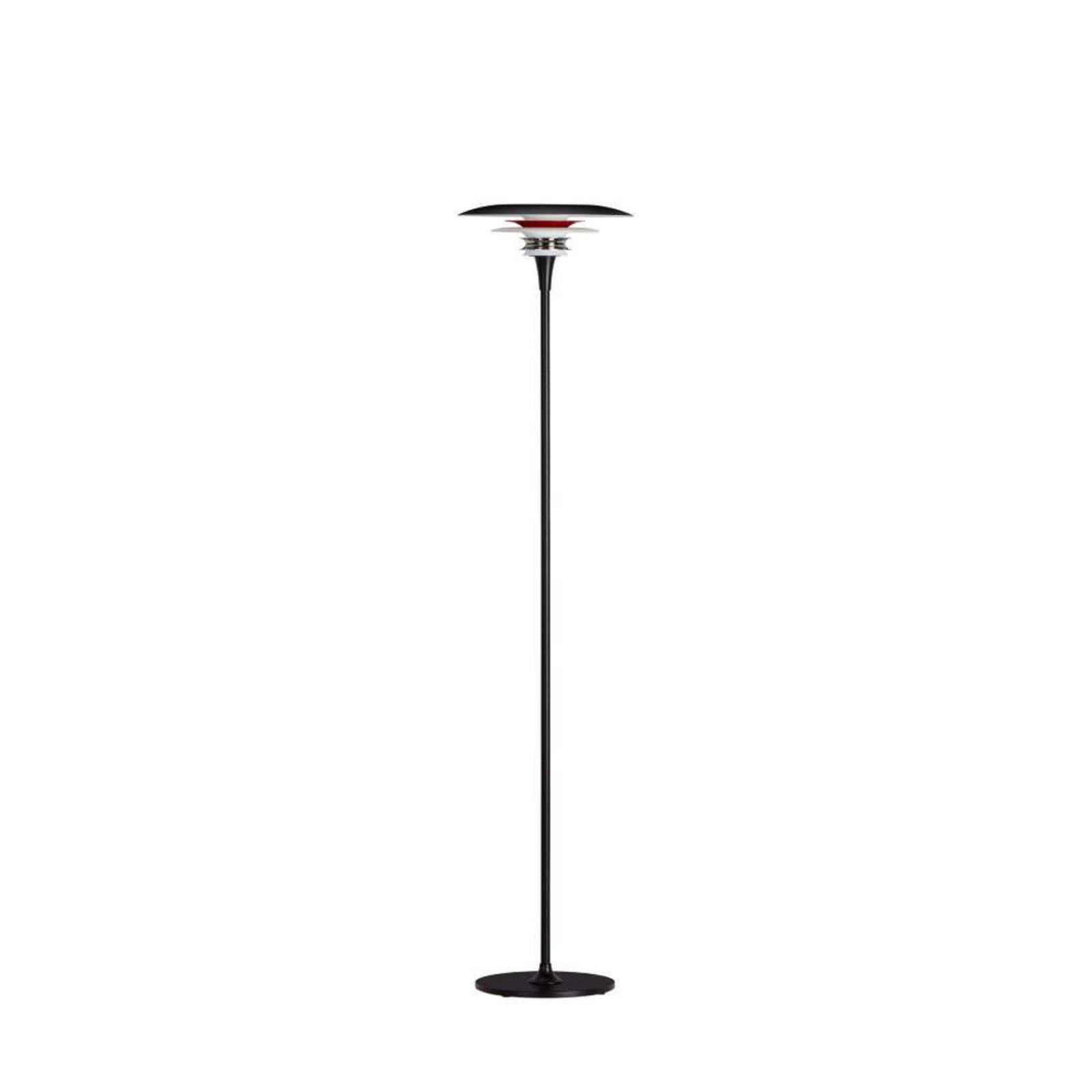 Diablo Lampadar Ø300 Matt Black/Glossy Red - Belid