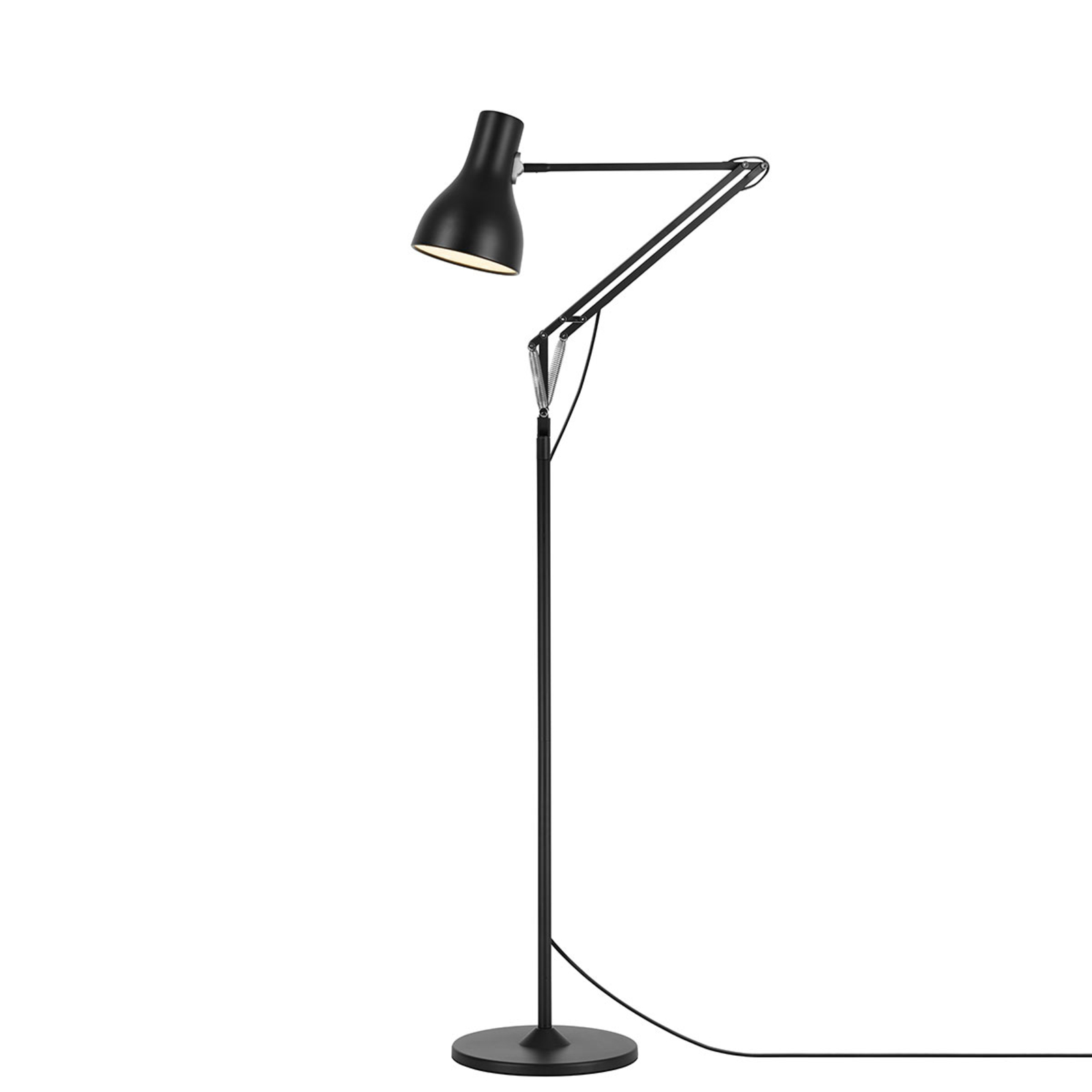 Anglepoise Type 75 lámpara de pie terciopelo negro