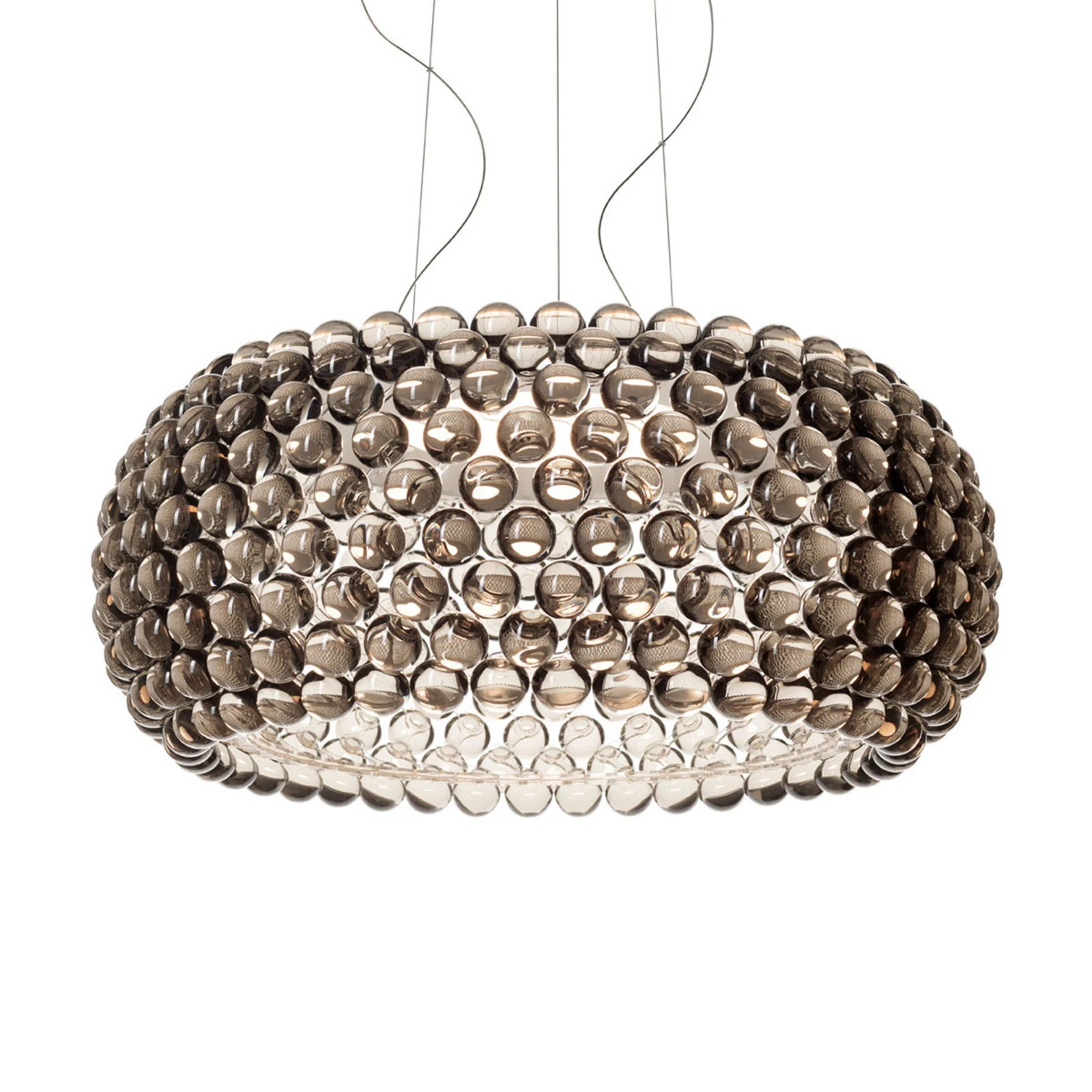 Foscarini Caboche Plus Grande κρεμαστό μοτίβο καπνού γκρι