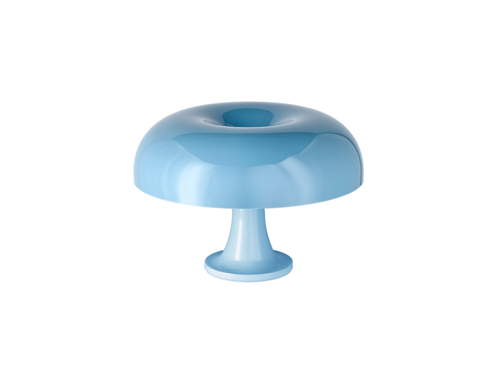 Lampe à poser Artemide Nessino, bleu clair, hauteur 22 cm
