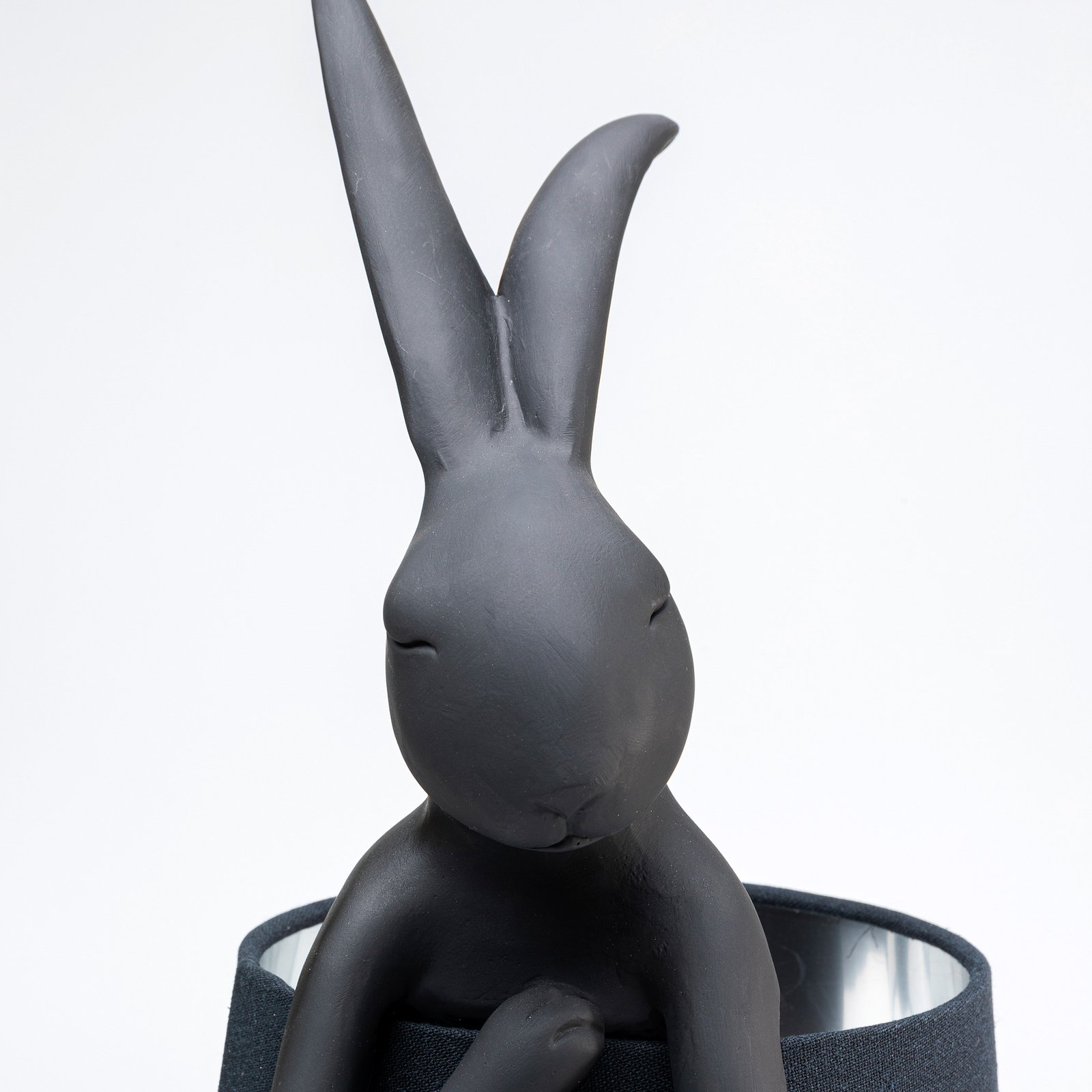 KARE Animal Rabbit de mesa negro/interior plata