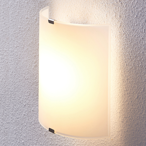 Semicylindrical LED wall light Helmi
