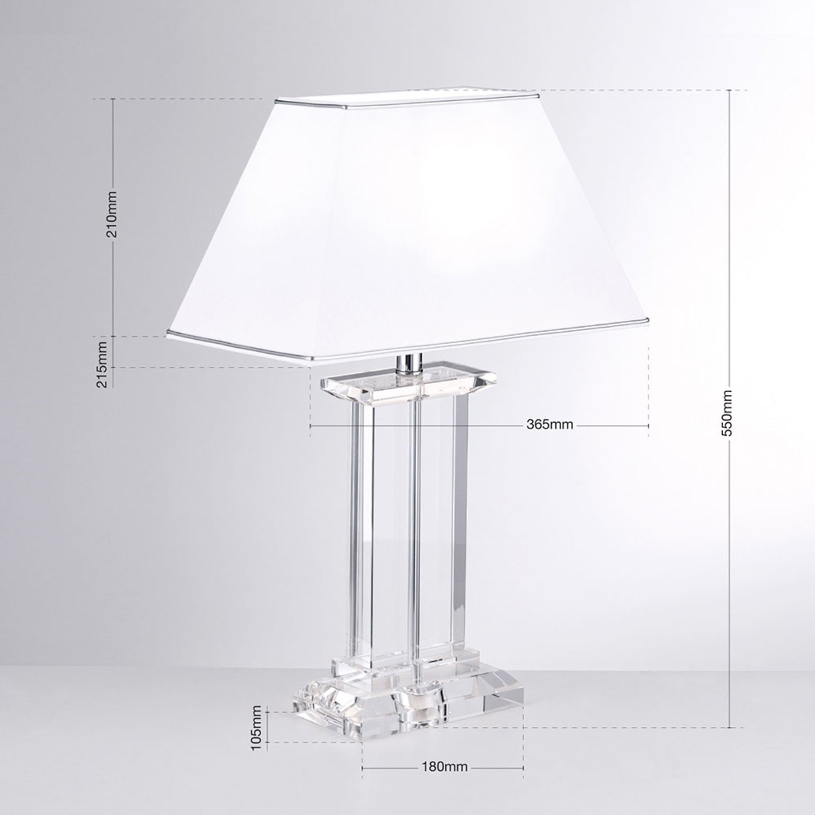 Veronique Table Lamp Wide Base White, Wide Base Table Lamps Uk