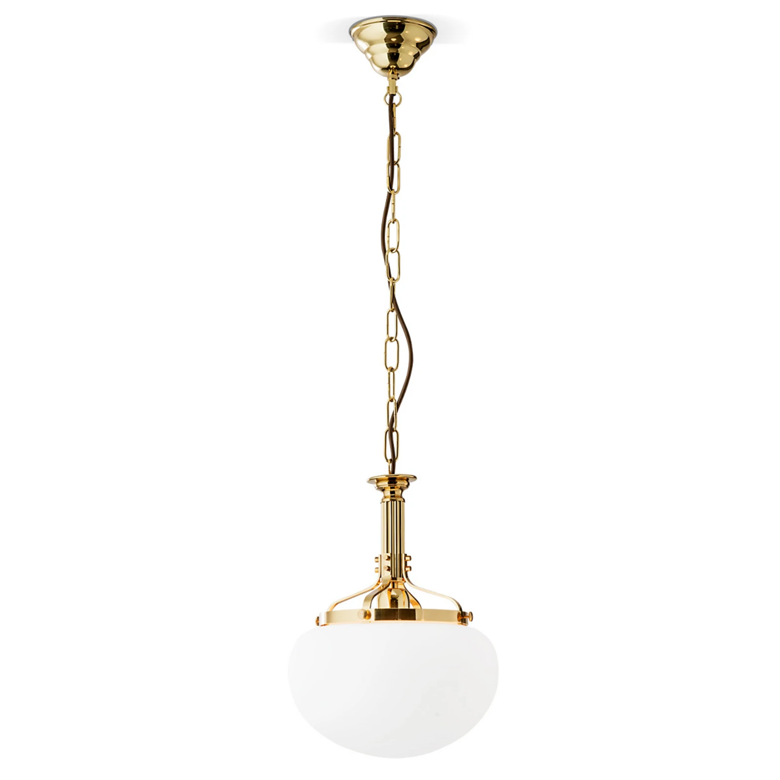 1-lichts hanglamp DELIA, in messing kleuren