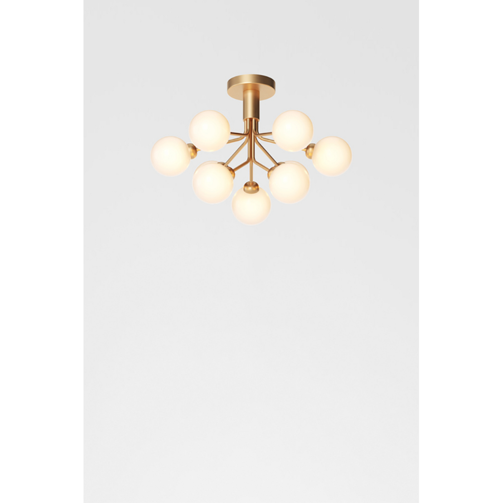 Apiales 9 Stropné Lampa Brushed Brass - Nuura