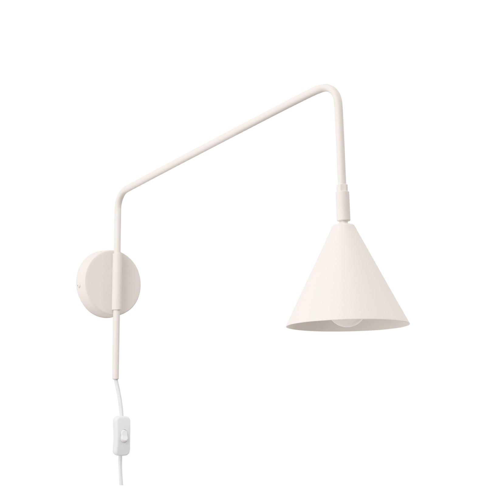 LYS fali lámpa, bézs, Ø 14 cm, fém, dugasz, E14 - SOLLUX