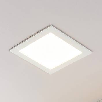 Zapustené LED svetlo Joki biele hranaté 24cm