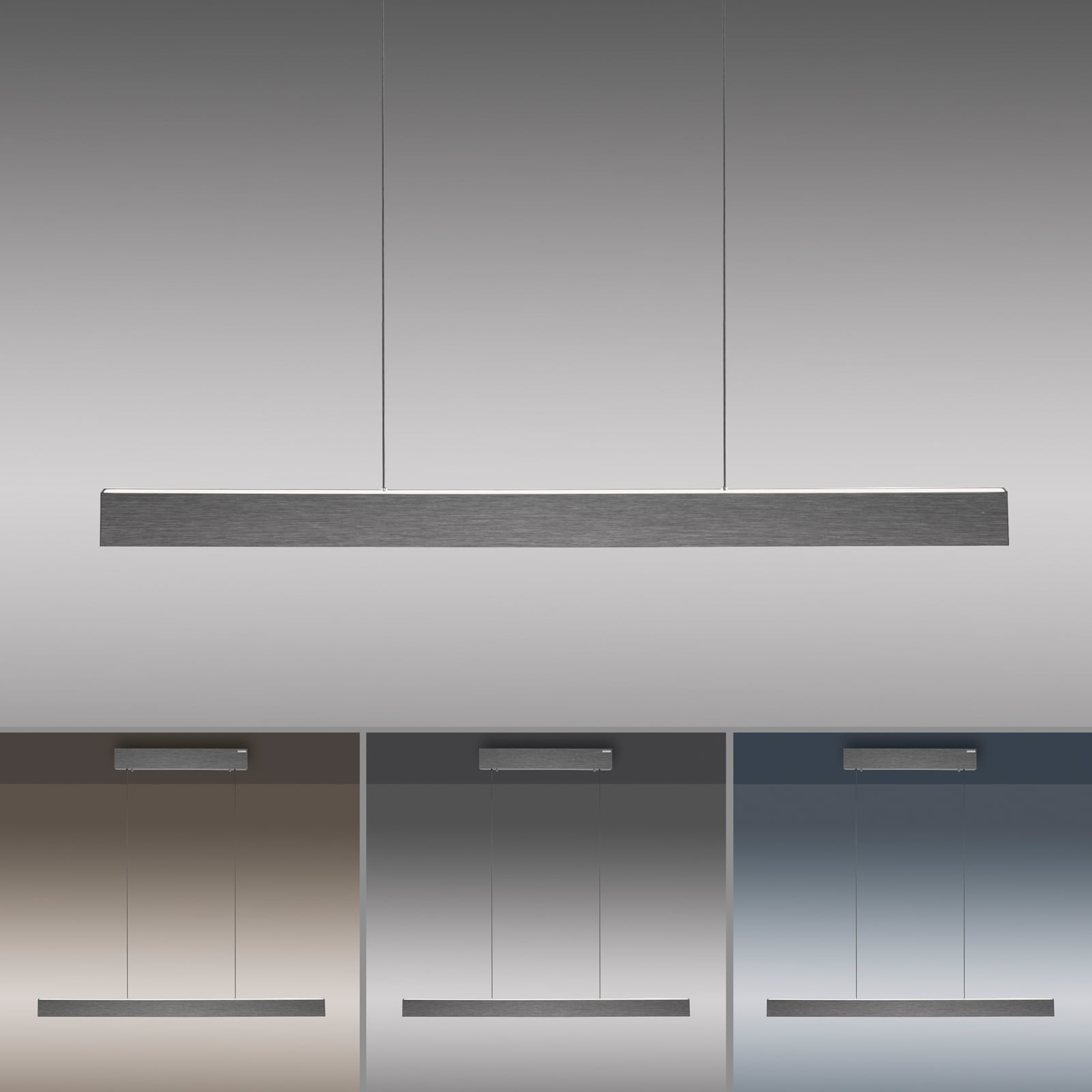 E-Motion LED-Pendelleuchte, platin, CCT - PURE E-Motion LED-Pendelleuchte, platin, CCT - PURE