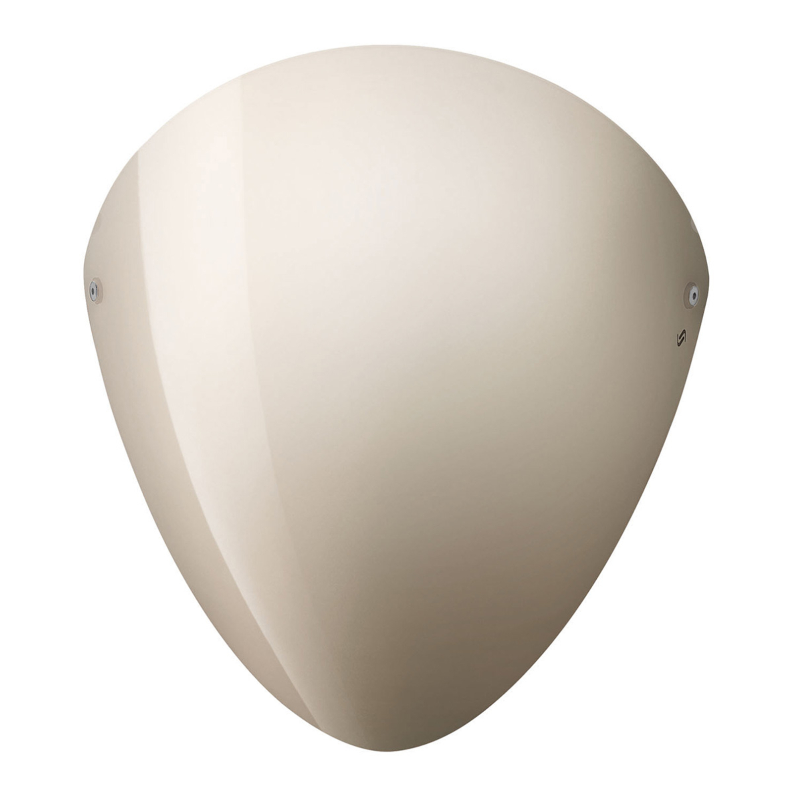 Ovalina - zidna svjetiljka E27 sjajno siva