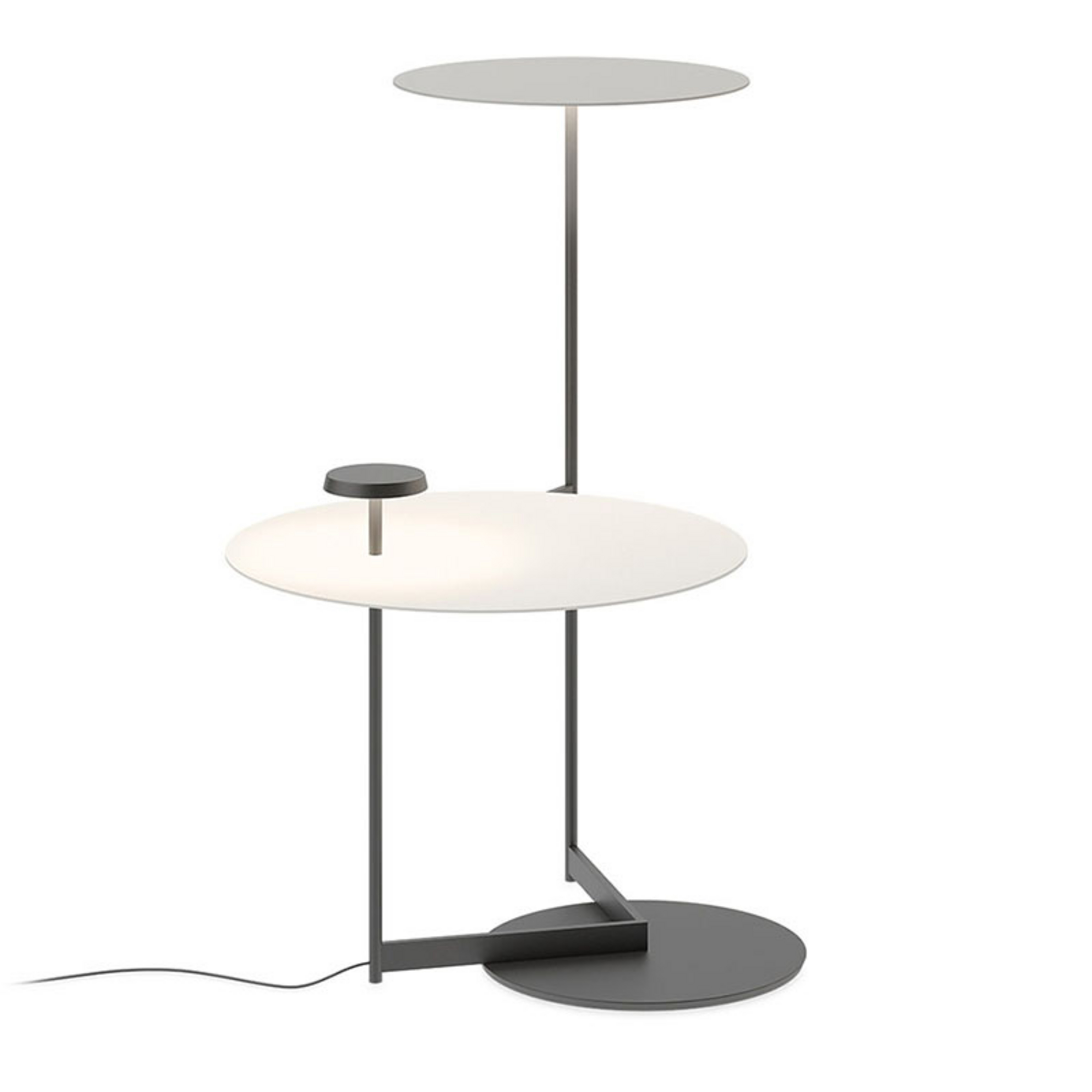 Flat LED-Stehlampe 90 cm grau L1, dimmbar - Vibia