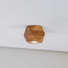 Envostar Peach Puff plafone poliedro legno 1 luce