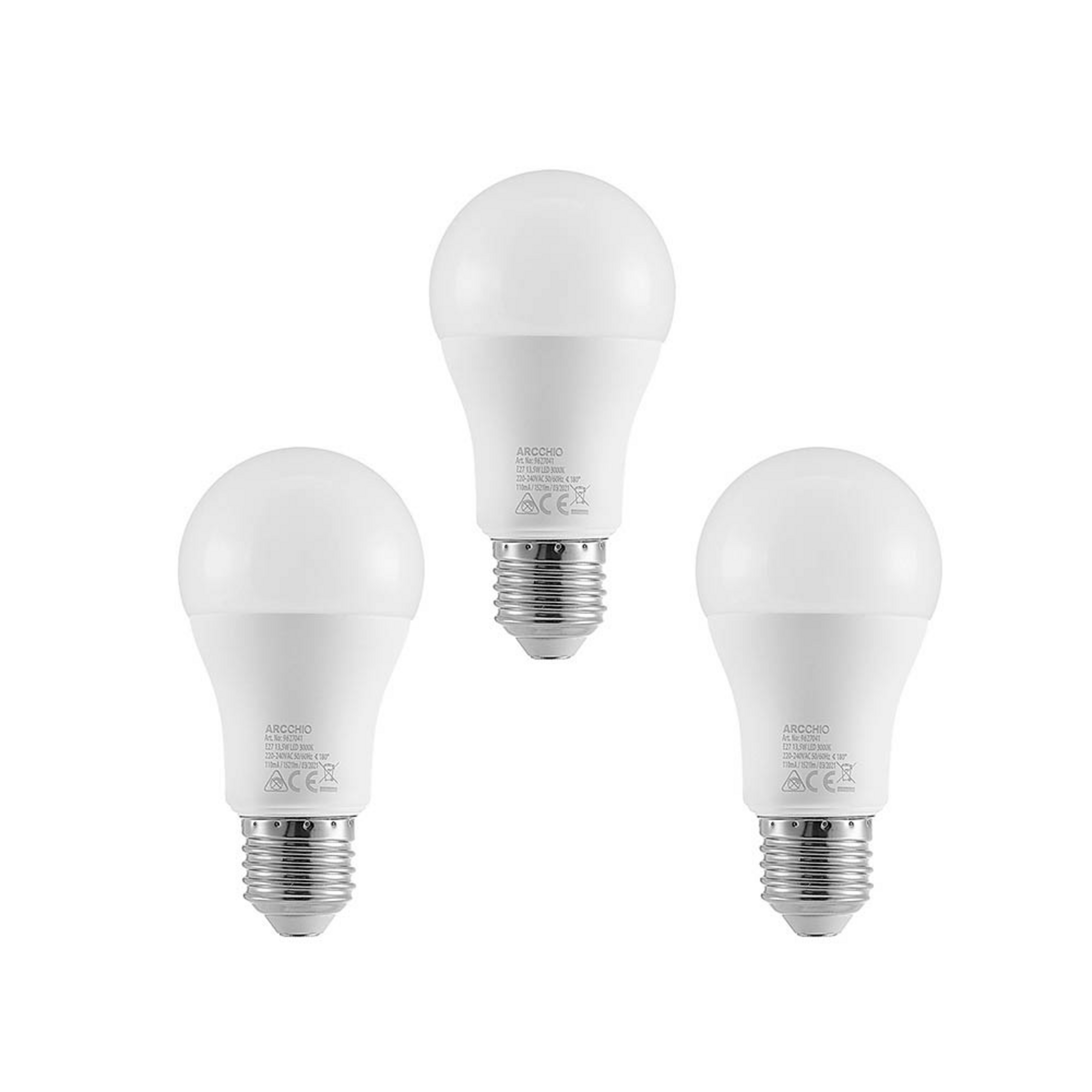 3-pack Bulb LED 13,5W (1521lm) 3000K E27 - Arcchio