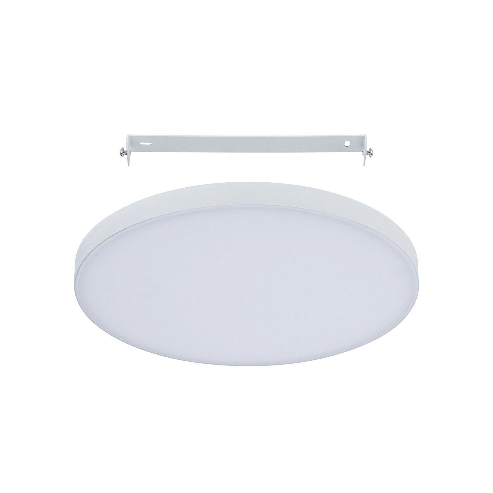 Paulmann LED πάνελ Velora, λευκό, Ø 30 cm, 3.000 K, μεταλλικό