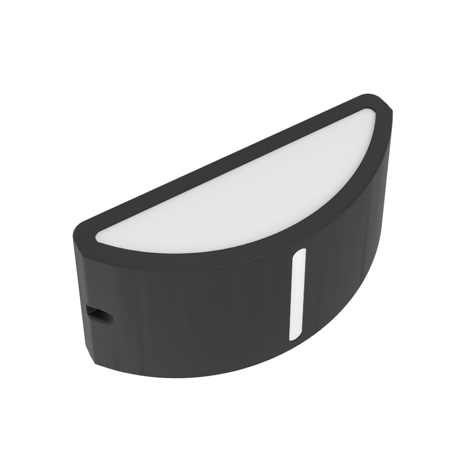 EGLO buitenwandlamp POGGIARELLO, zwart, sleuf 22 cm, IP54