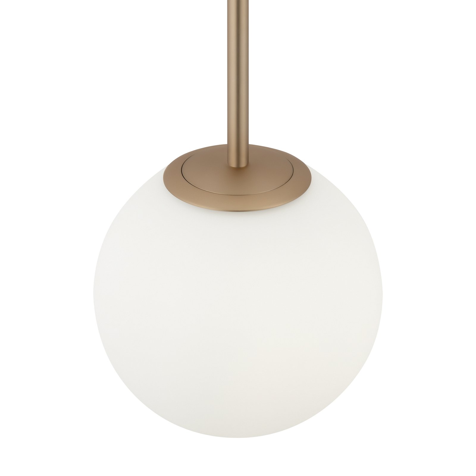 Maytoni Basic form pendant light, white/gold, 1-bulb.