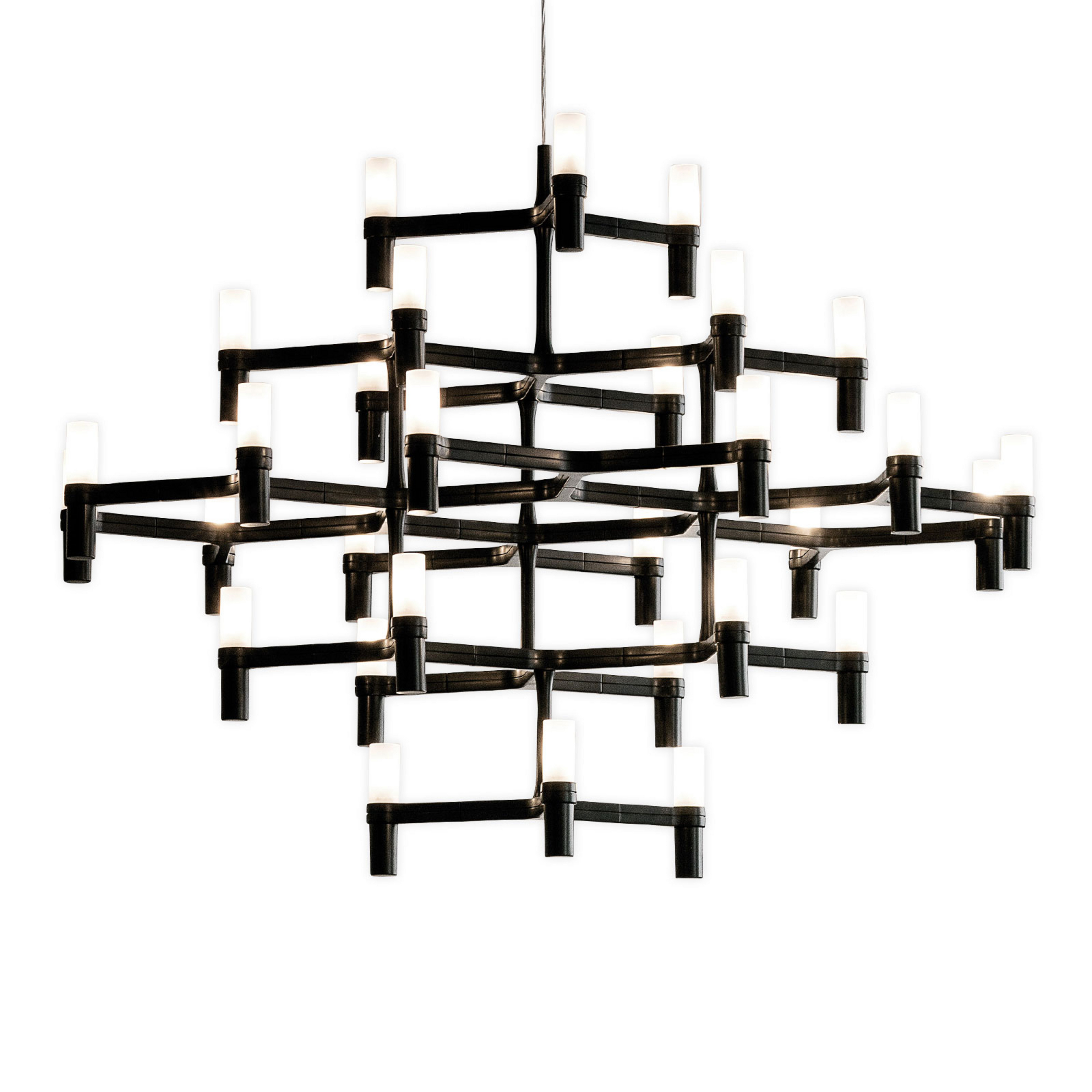 Crown Major hanglamp 30-vlammen zwart - Nemo