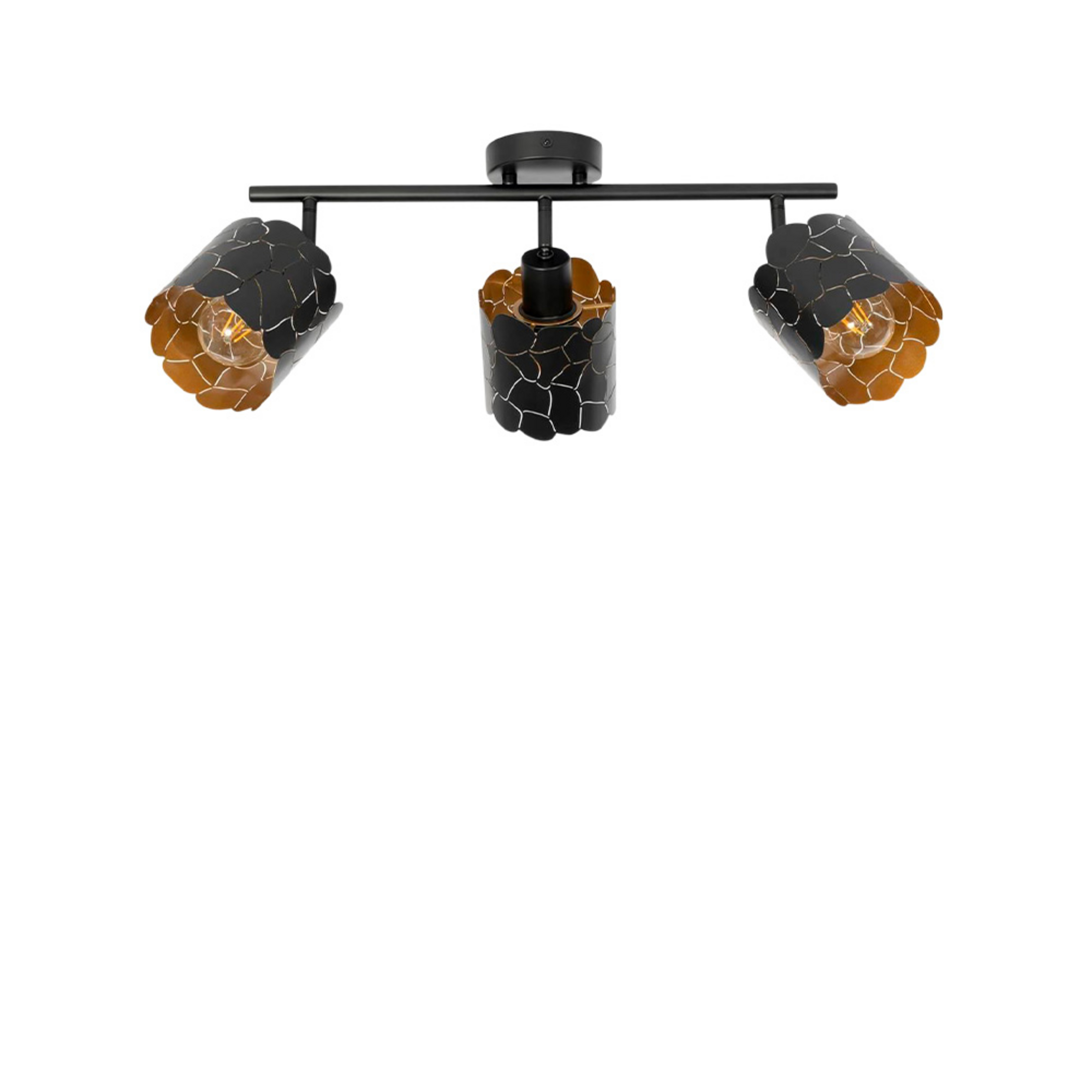 Aralena 3 Taklampe Svart/Guld - Lindby