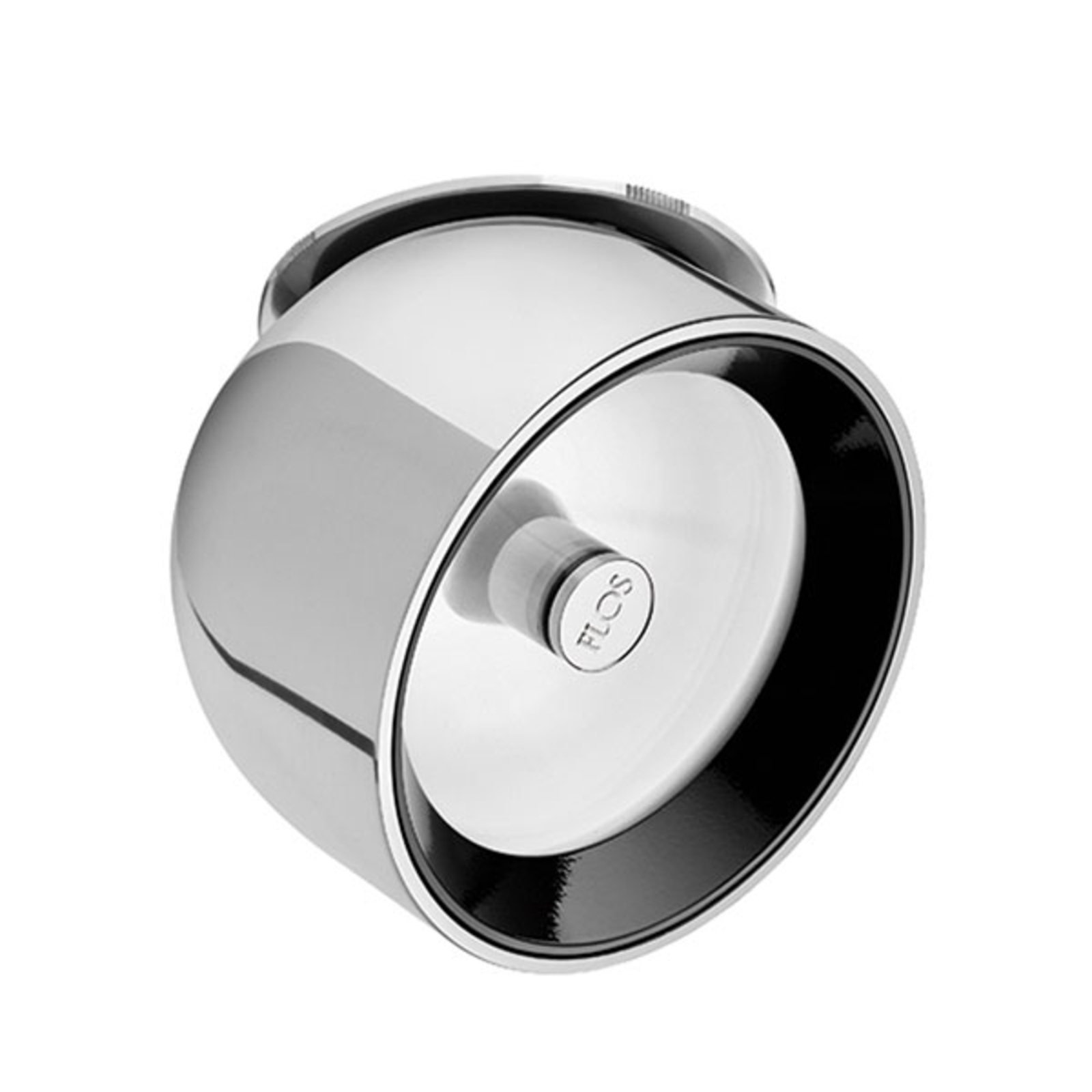Flos ARCHITECTURAL FLOS Wan Spot downlight GY6.35 polished aluminium, for Living / Dining Room, Aluminium, glass, GY6.35, 50 W, energy efficiency: A++, H: 8.1 cm