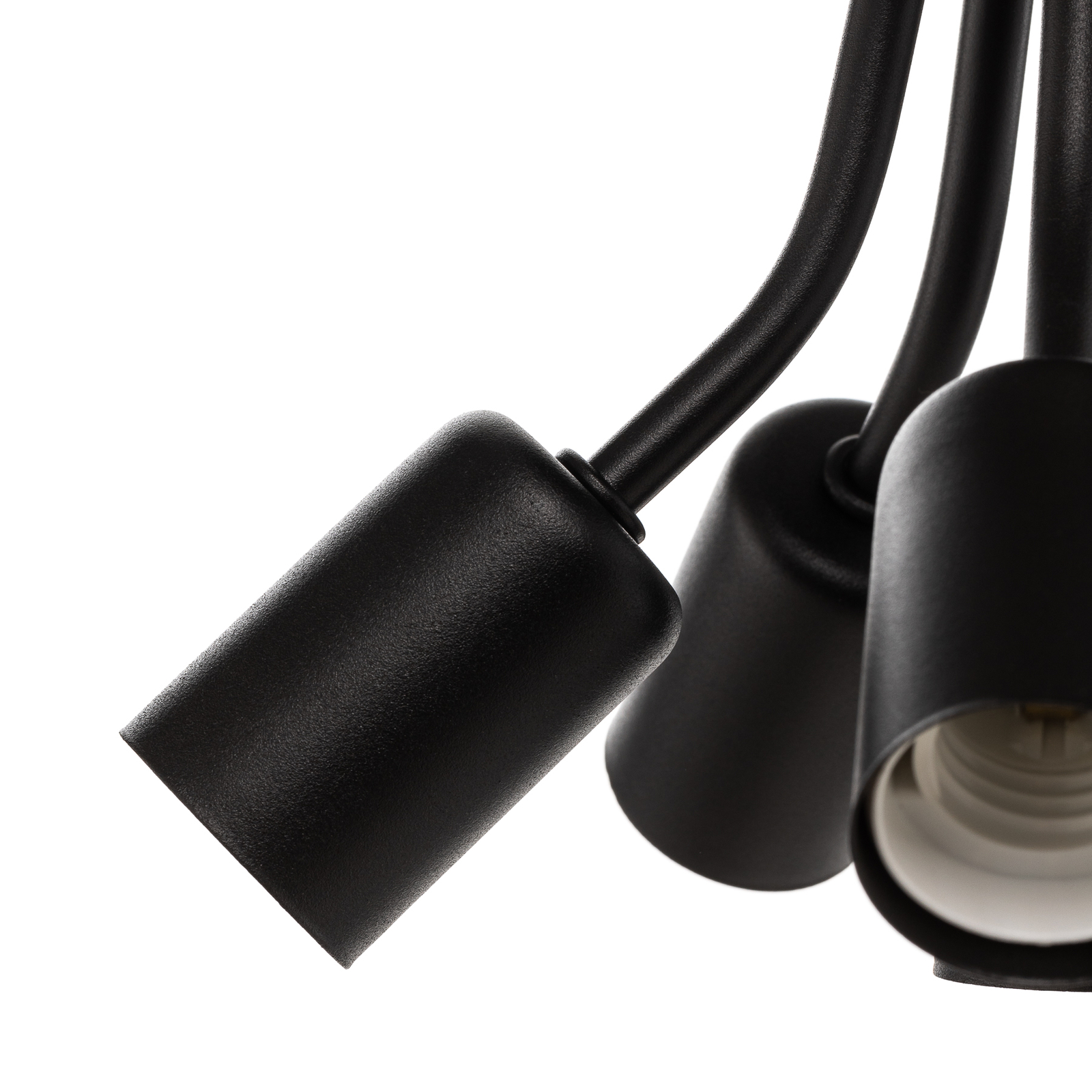 Go fatnings-taklampe, 6 lyskilder, svart