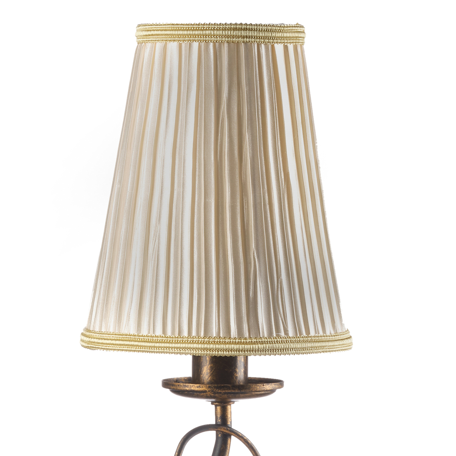 Lampada da tavolo Delia, color bronzo, ferro, altezza 42 cm, Ø 15 cm