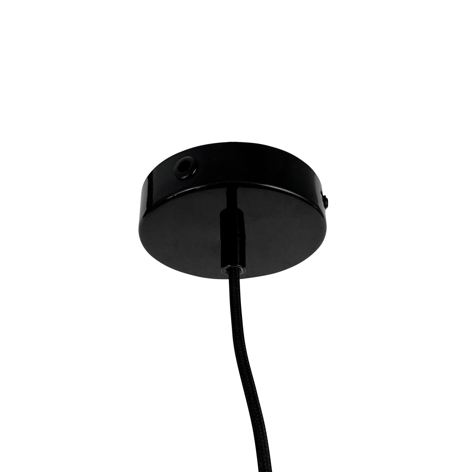 Dyberg Larsen hanging light Planet, black, Ø 40 cm, metal