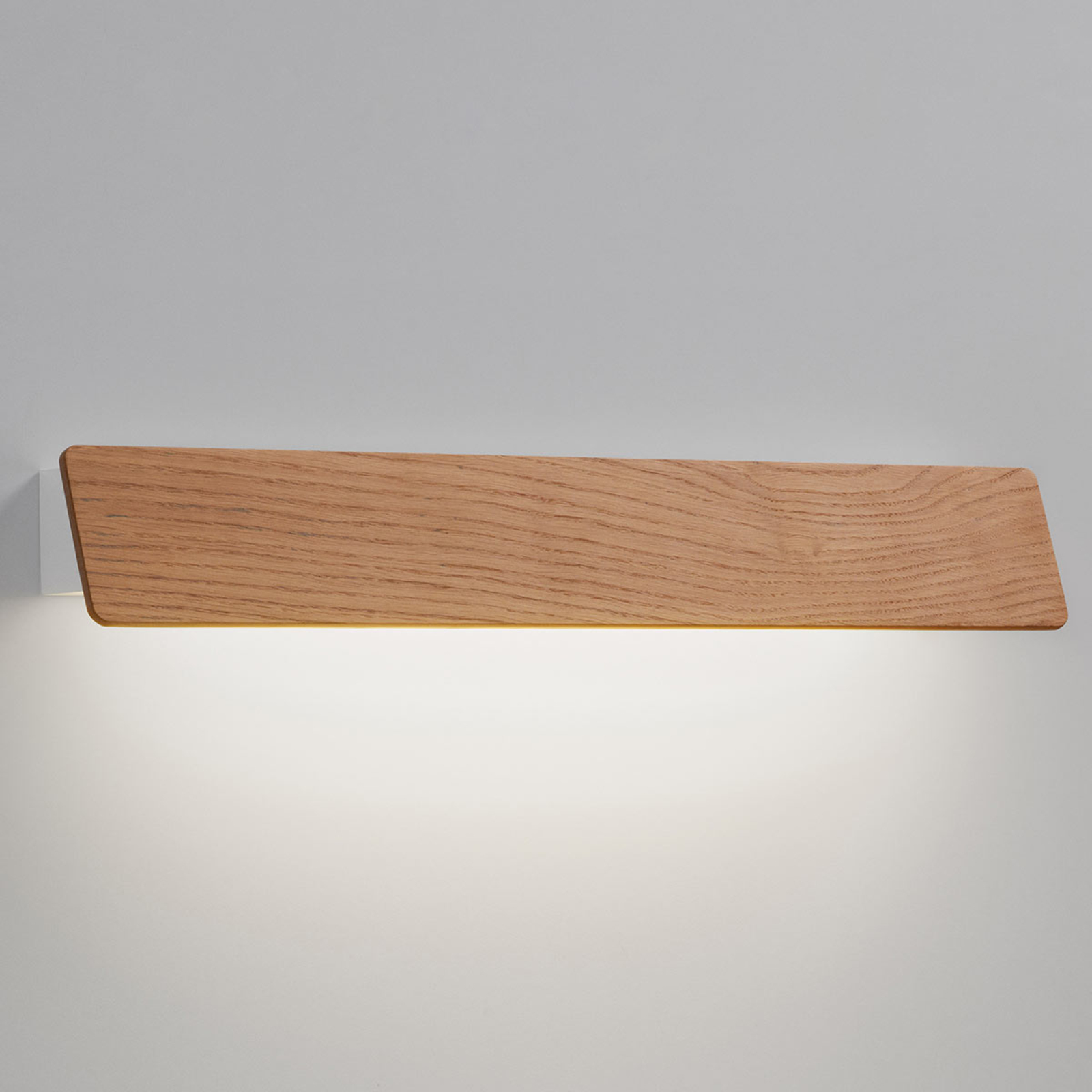 Bover Alba 60 - LED mirror light with oak wood
