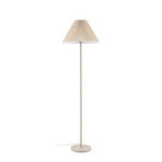 Lampe sur pied Percy, hauteur 155 cm, beige, lin - Nola