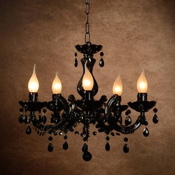 Mystieke kroonluchter Arabesque, zwart