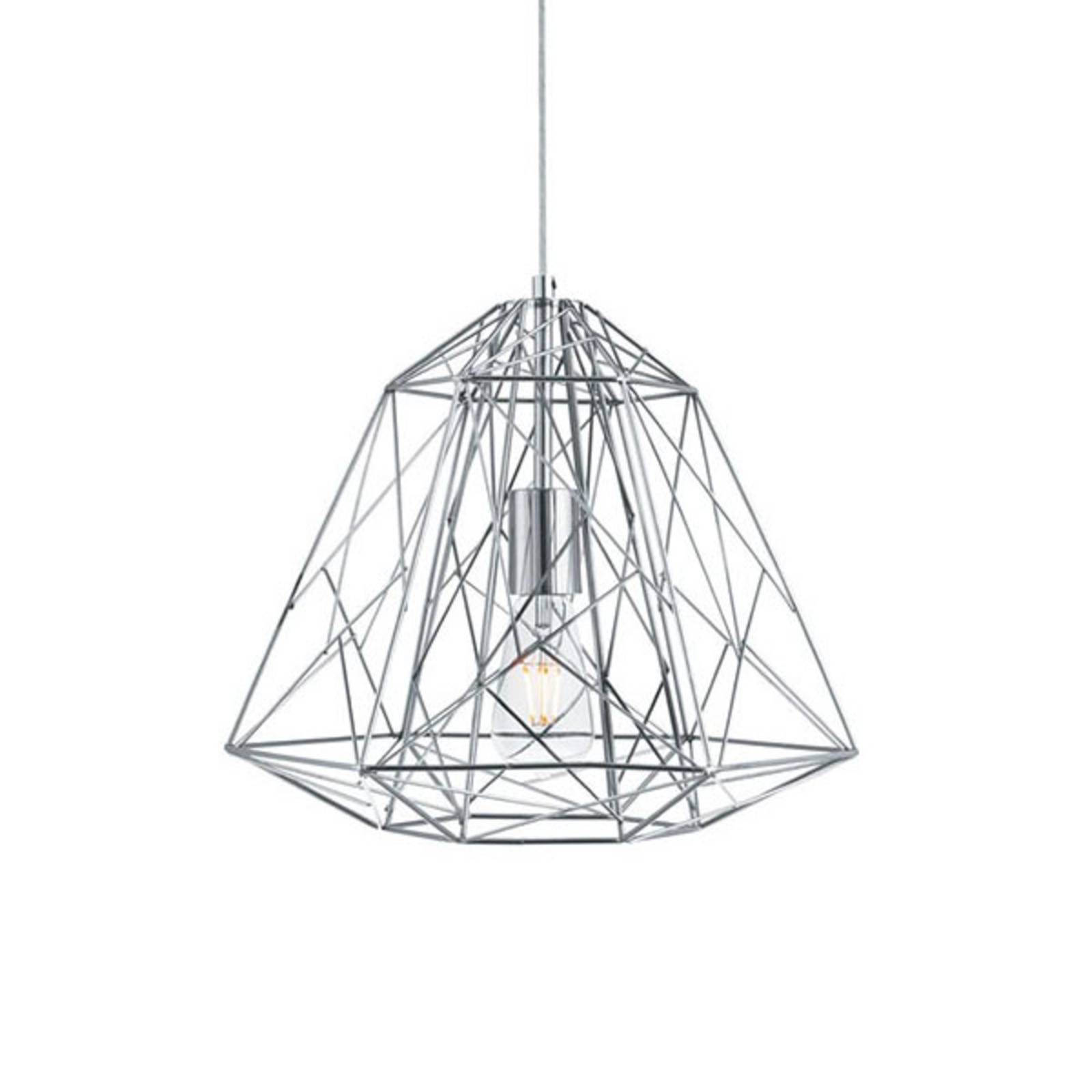 Searchlight függő lámpa geometric cage króm
