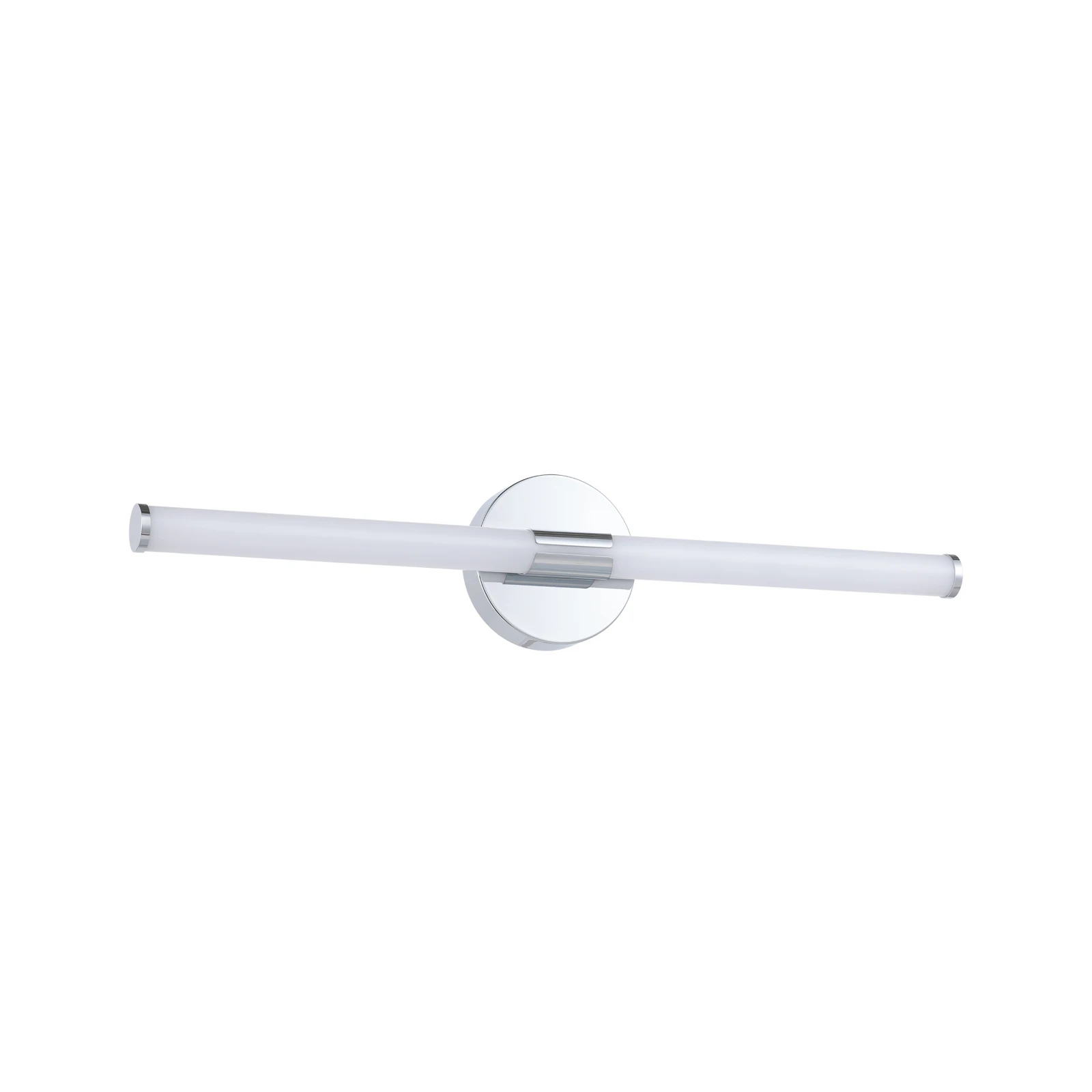 LED sienas lampa Ramola, hroma krāsā, platums 60 cm, IP44, CCT