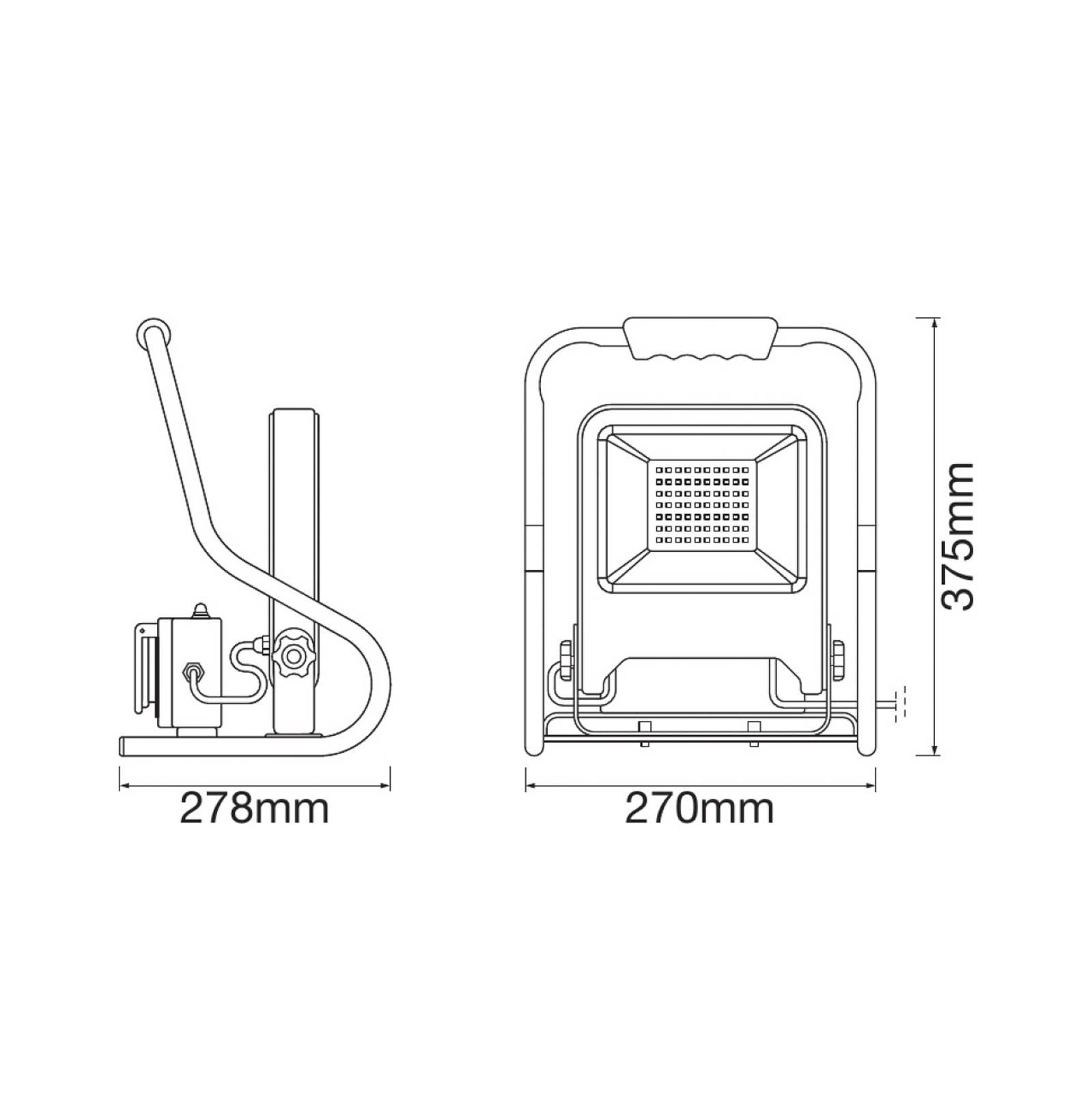 LEDVANCE Reflektor budowlany LED R-Stand 50 W