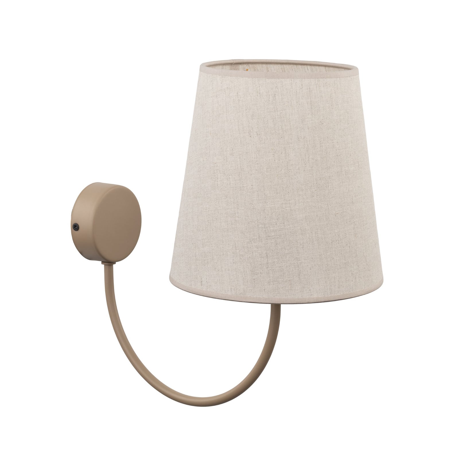 Applique murale Candi, beige/sable, lin, 34 cm de haut, E27 Applique murale Candi, beige/sable, lin, 34 cm de haut, E27