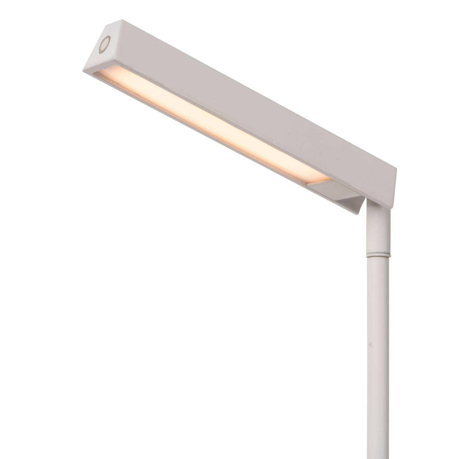 Lampa stojąca LED Lavale, biała, ściemniana, wysokość 138 cm