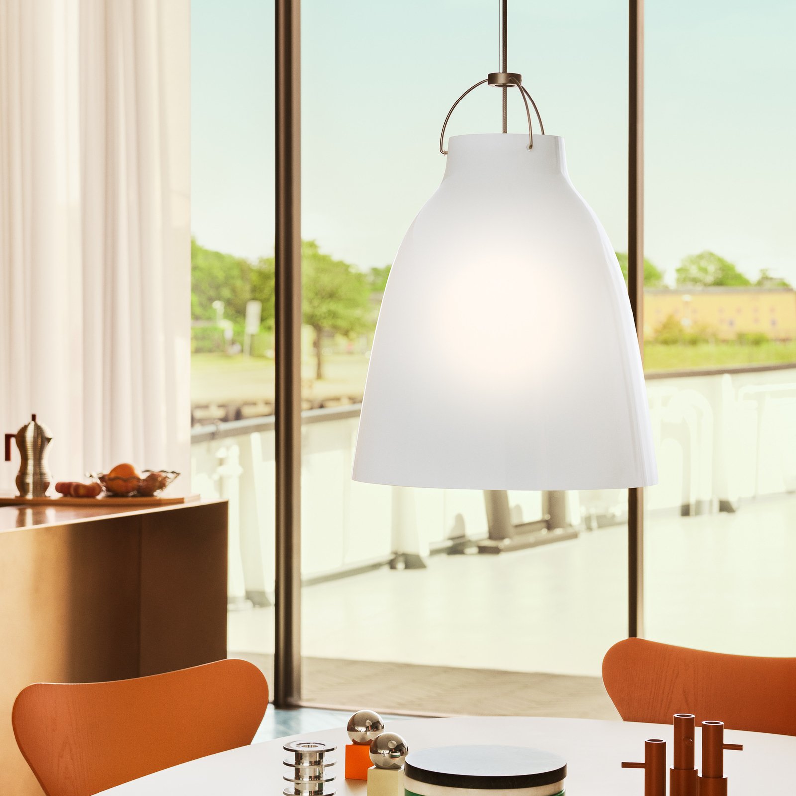 Caravaggio™ P3 Taklampa Opal - Fritz Hansen