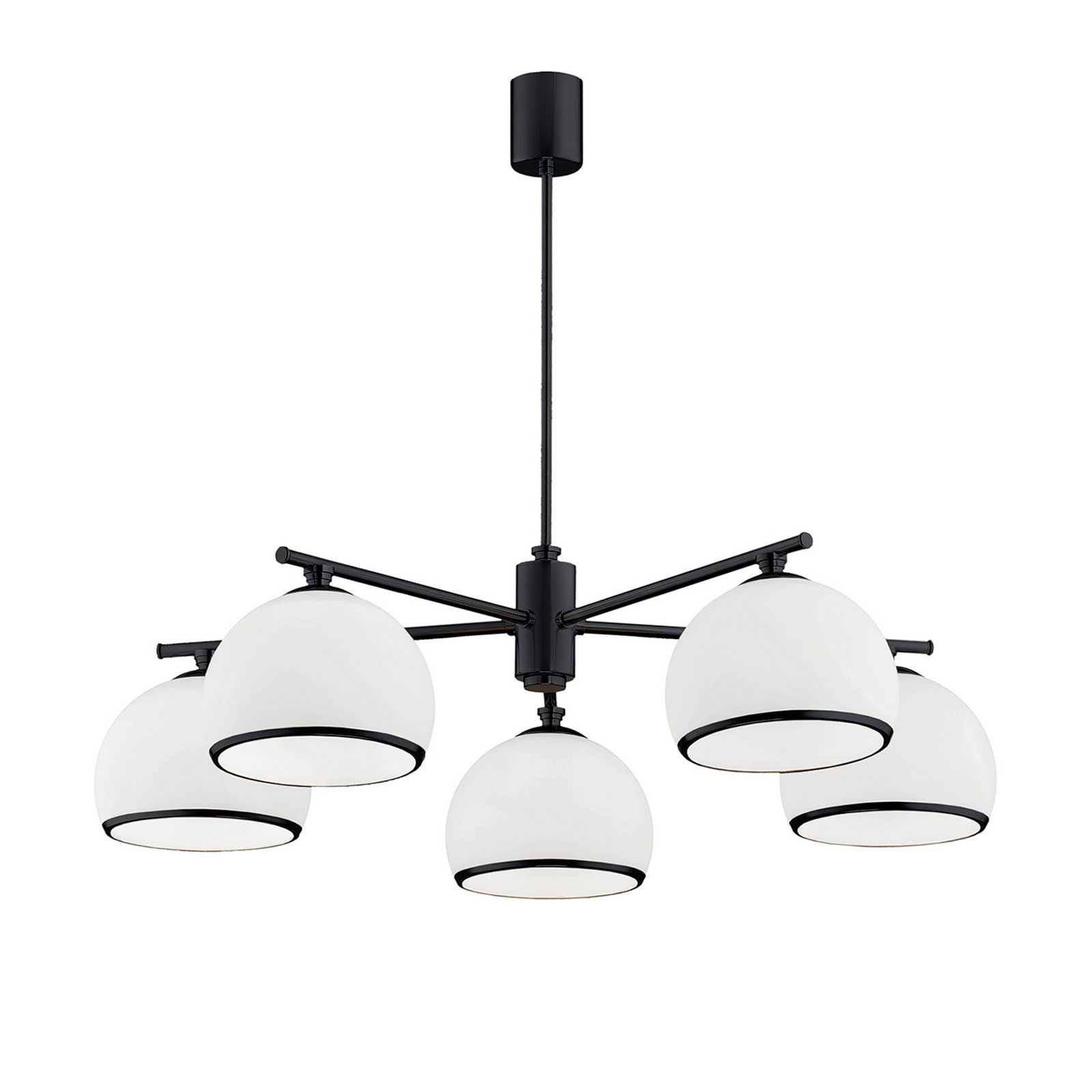 Ceiling light Mina, 5-bulb, black