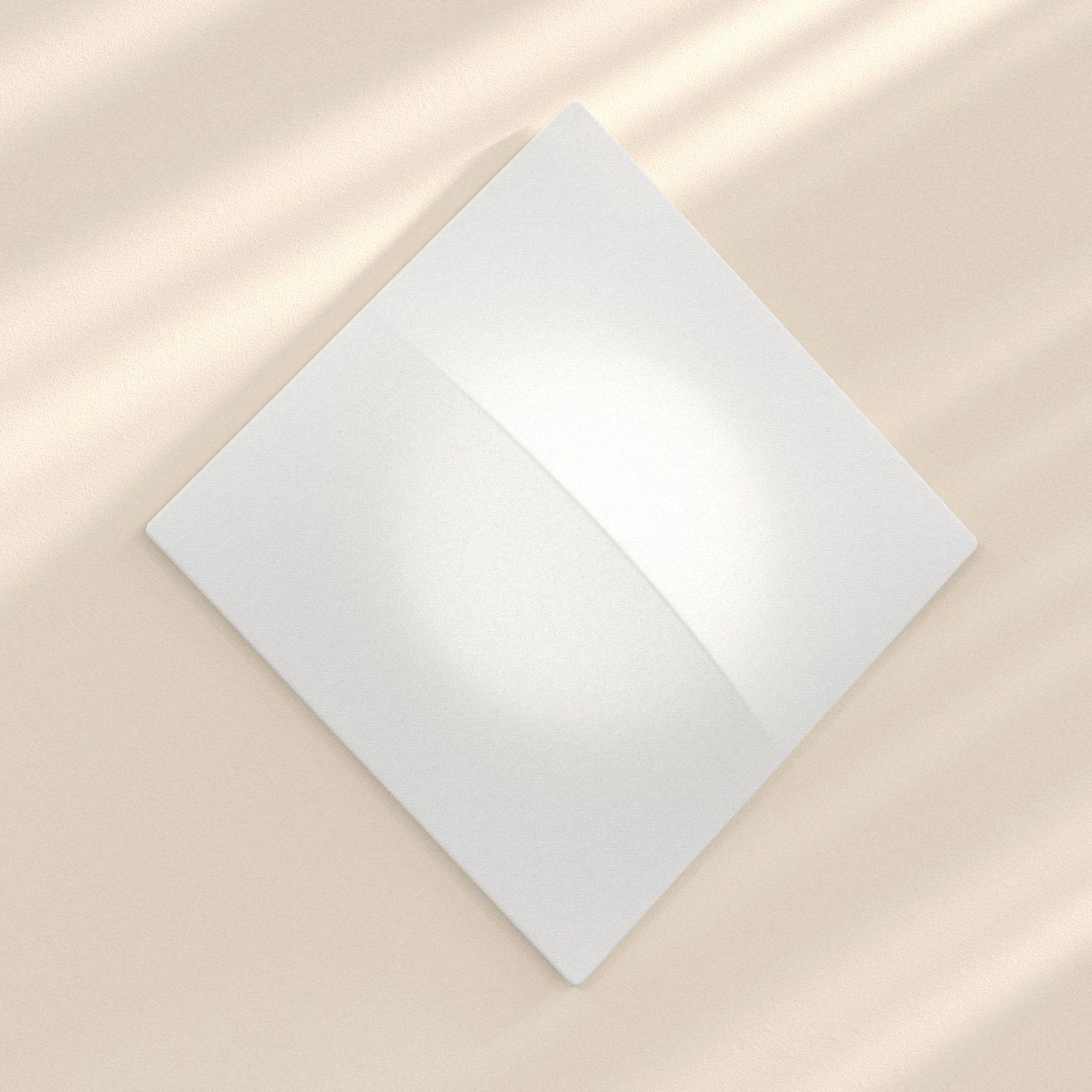 Nelly S - square wall light with fabric 100 cm