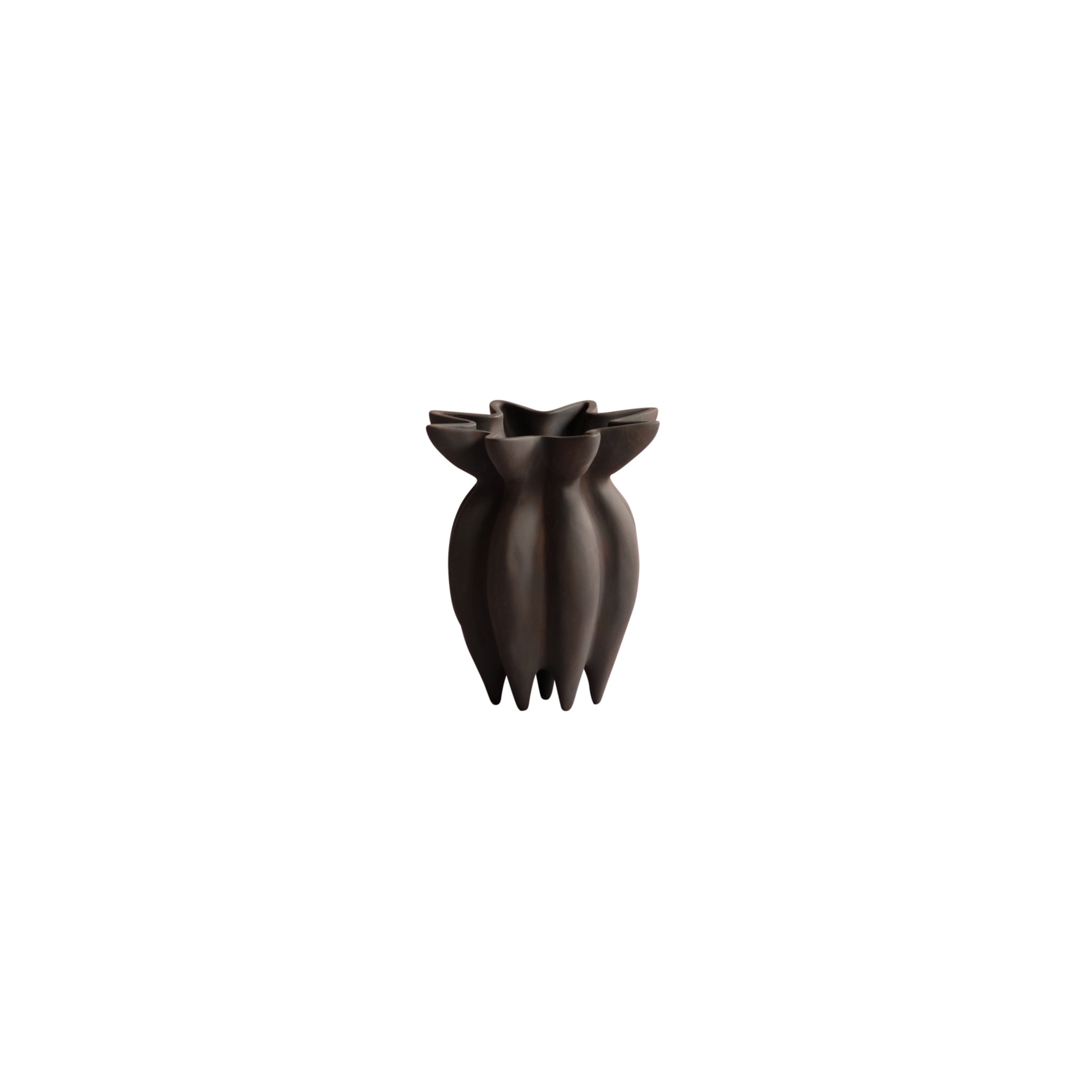 Lotus Petit Vase, coffee, 20 cm, ceramic - 101 Copenhagen